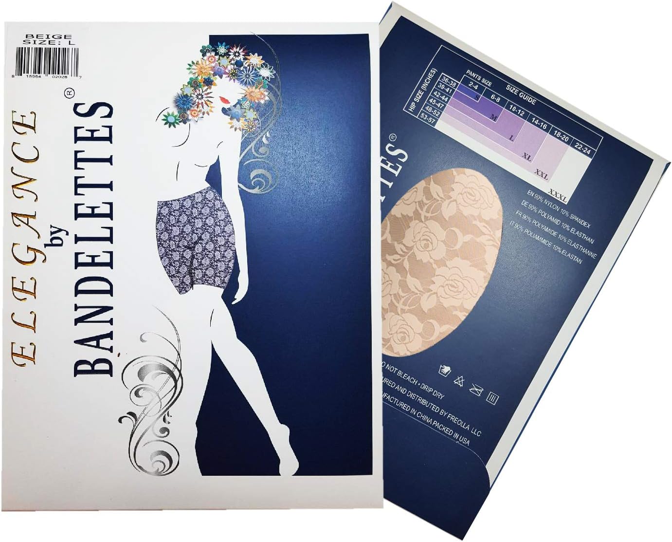Bandelettes Elegance Elastic Anti-Chafing Lace Panty Shorts - Prevent Thigh Chafing