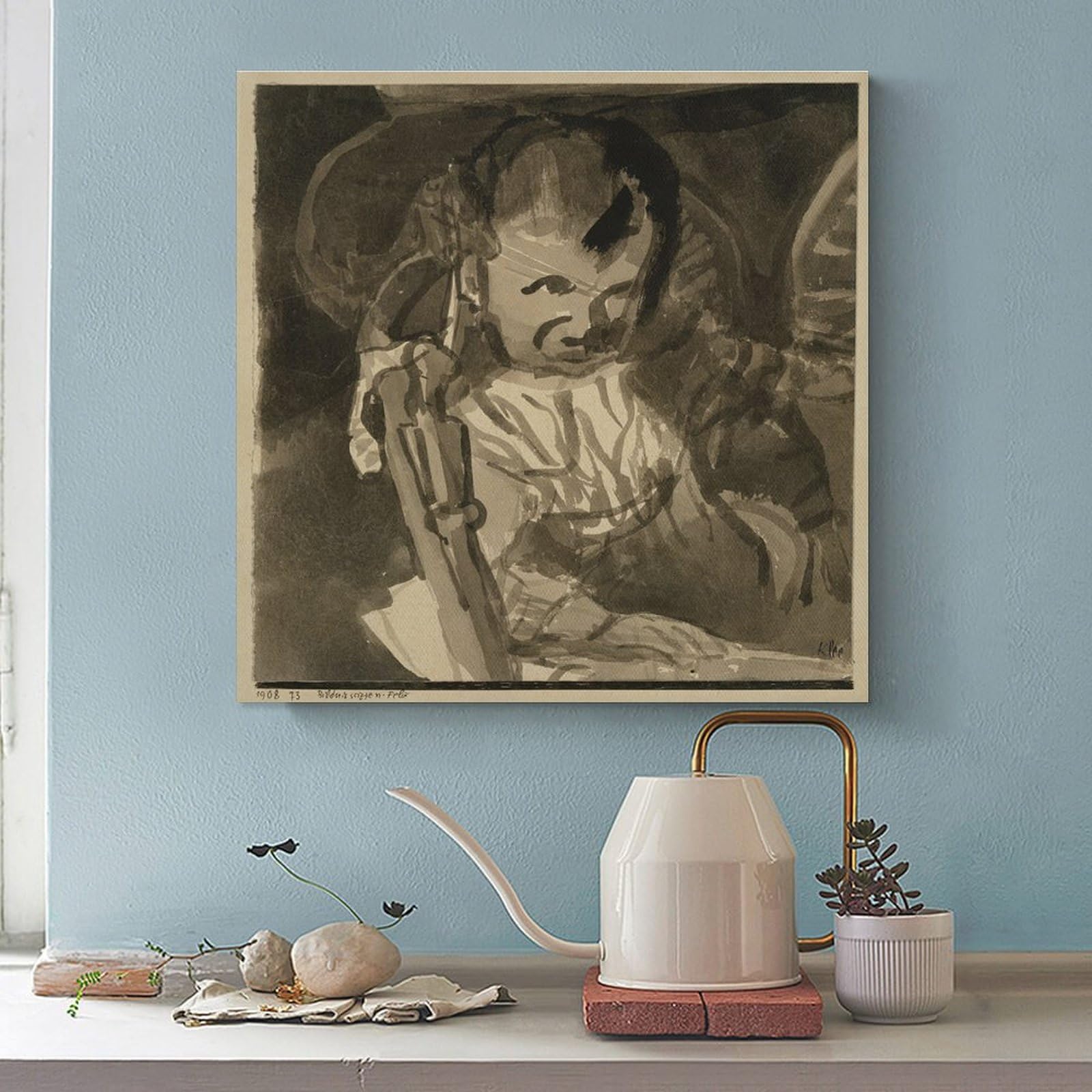 Amazon.com: Paul Klee-Sketch of Felix Klee Wall Art Poster Scroll