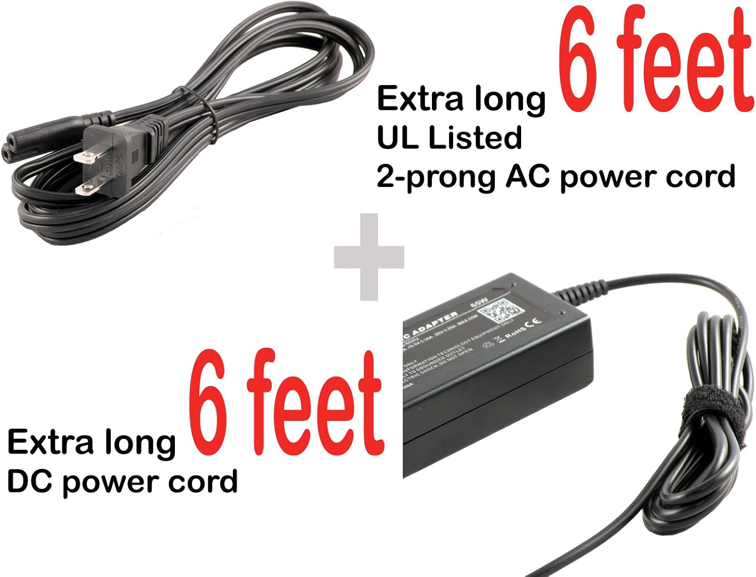 iTEKIRO AC adapter with icons for intelligent safety protection features.