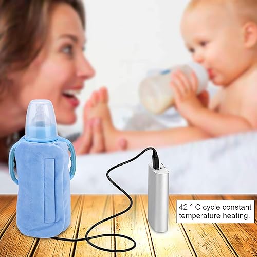 Miniatura 5 de Calentador portátil de alimentos para bebés, calentador de biberones, calentador de biberones para leche materna y fórmula, calentador de leche USB,