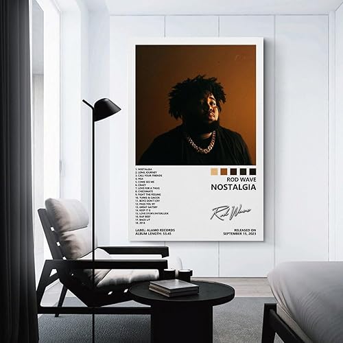 Miniatura 3 de BIARA Póster con diseño de ondas de barra, pósteres de Nostalgia, para habitación, estética, lienzo, arte de pared, decoración de dormitorio, 16 x