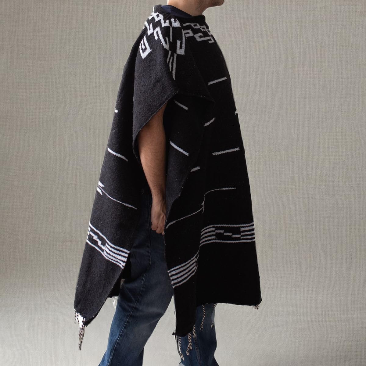 Gamboa Clint Eastwood Poncho Men Cowboy Western Mexican Pancho for Mens Ponchos para Hombre - Image 7