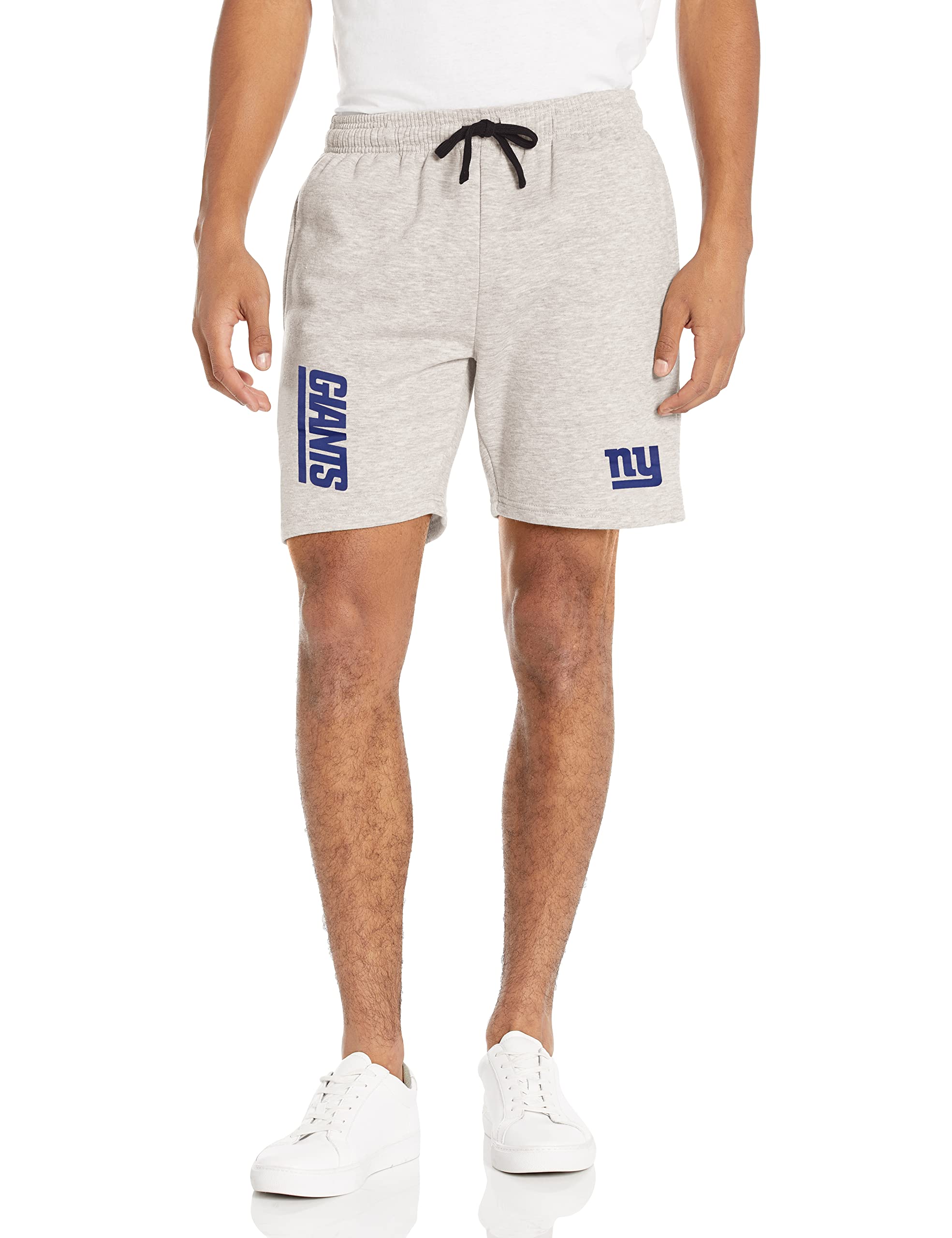 FOCO NFL Mens NFL Team Logo Gray Wordmark Fleece Shorts