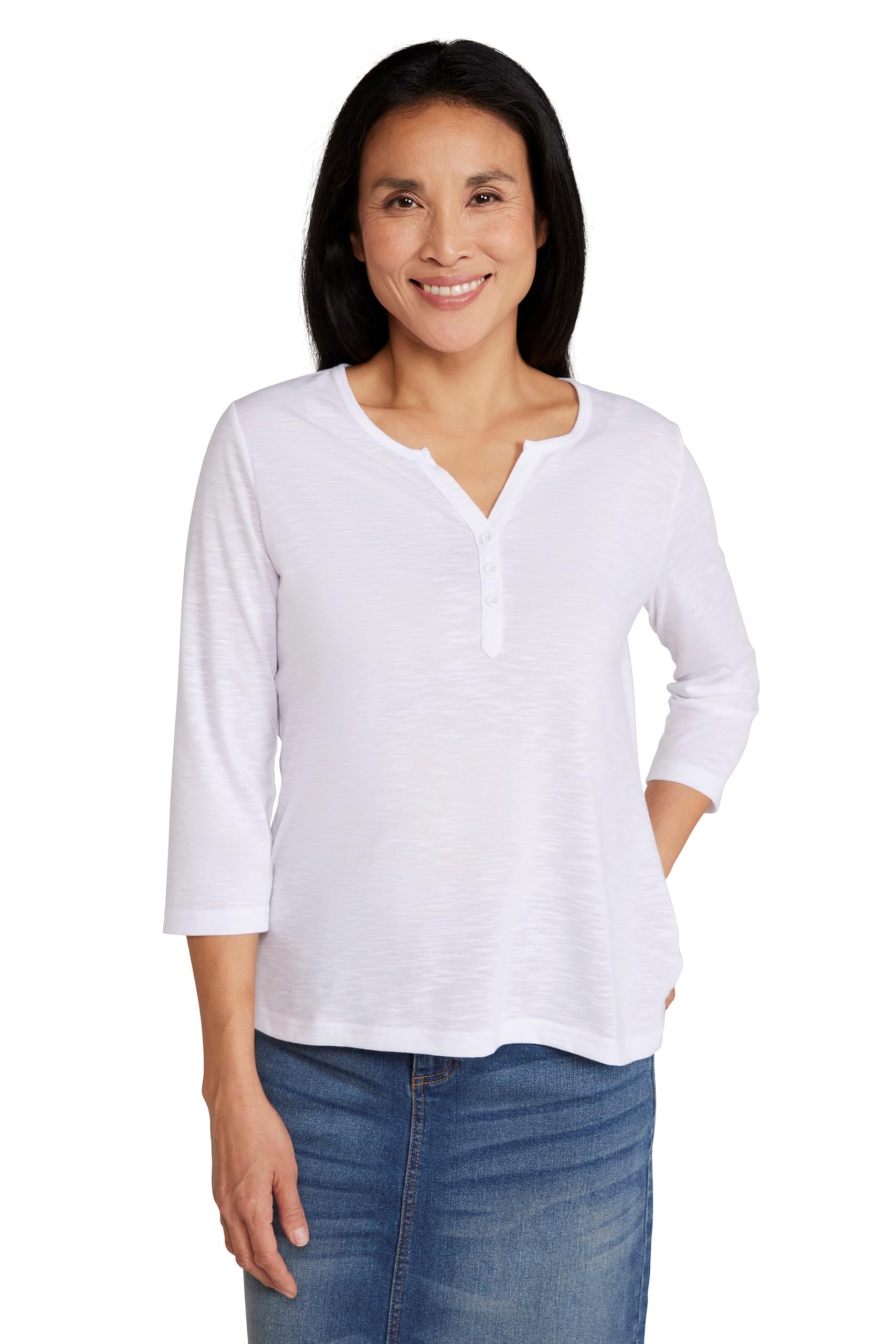 Mountain Warehouse Women's White Agra T-Shirt - Lightweight Shirt, Quick Dry, Breathable Tee, Sweat Wicking Tee Shirt - For Spring Summer & Outdoors Size 10