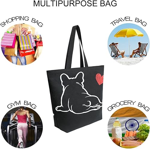 Vista 112 de ALAZA Bolsa de lona grande reutilizable con asas, resistente, lavable, Multi 19