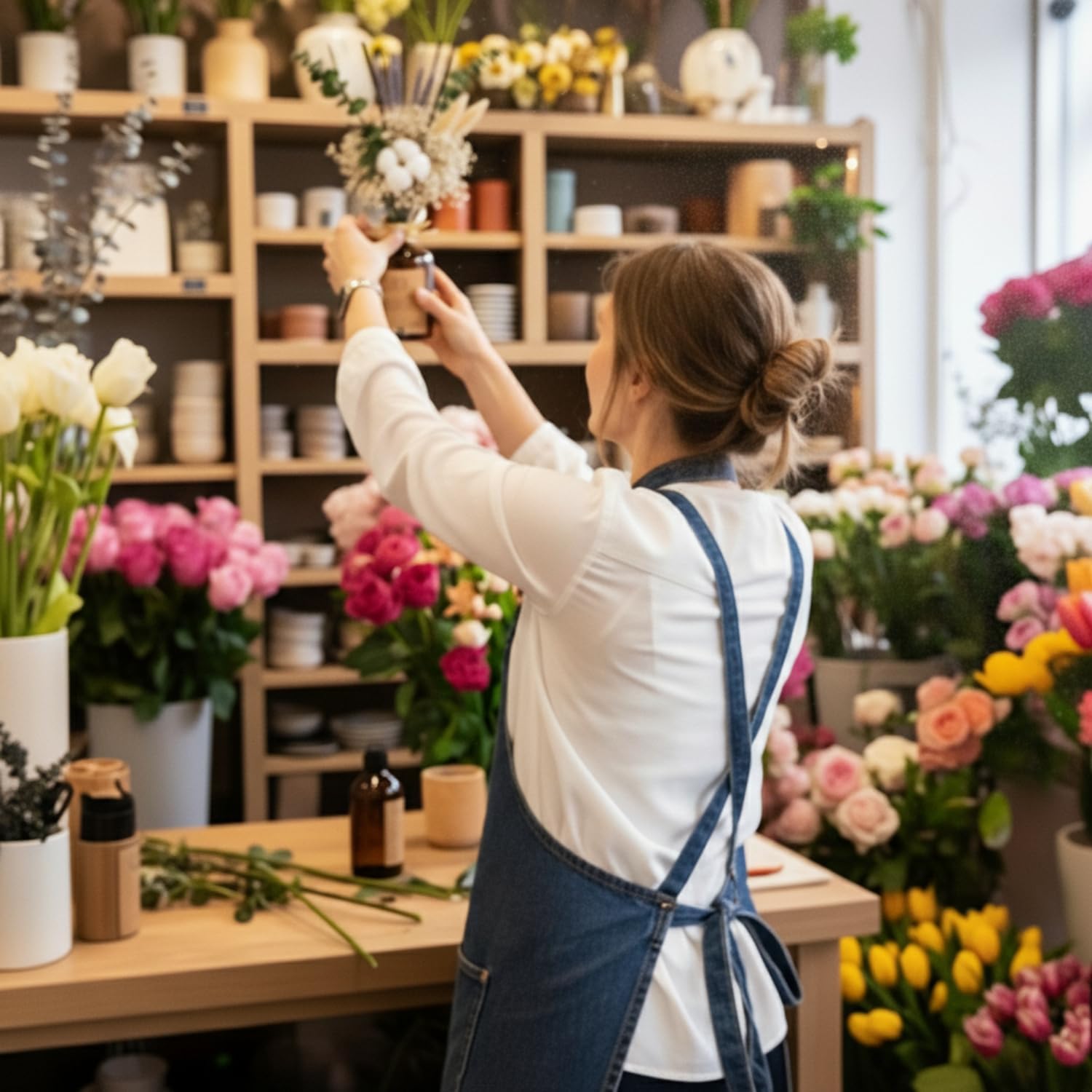 Reed Diffusers - Oil Sticks Diffuser Set with Real Dried Flowers - Reed Diffusers for Home, Bathroom & Office | Air Freshener Fragrance Sticks for Shelf Decor & Gifts by Le Petit Jardin & Co. - Image 6