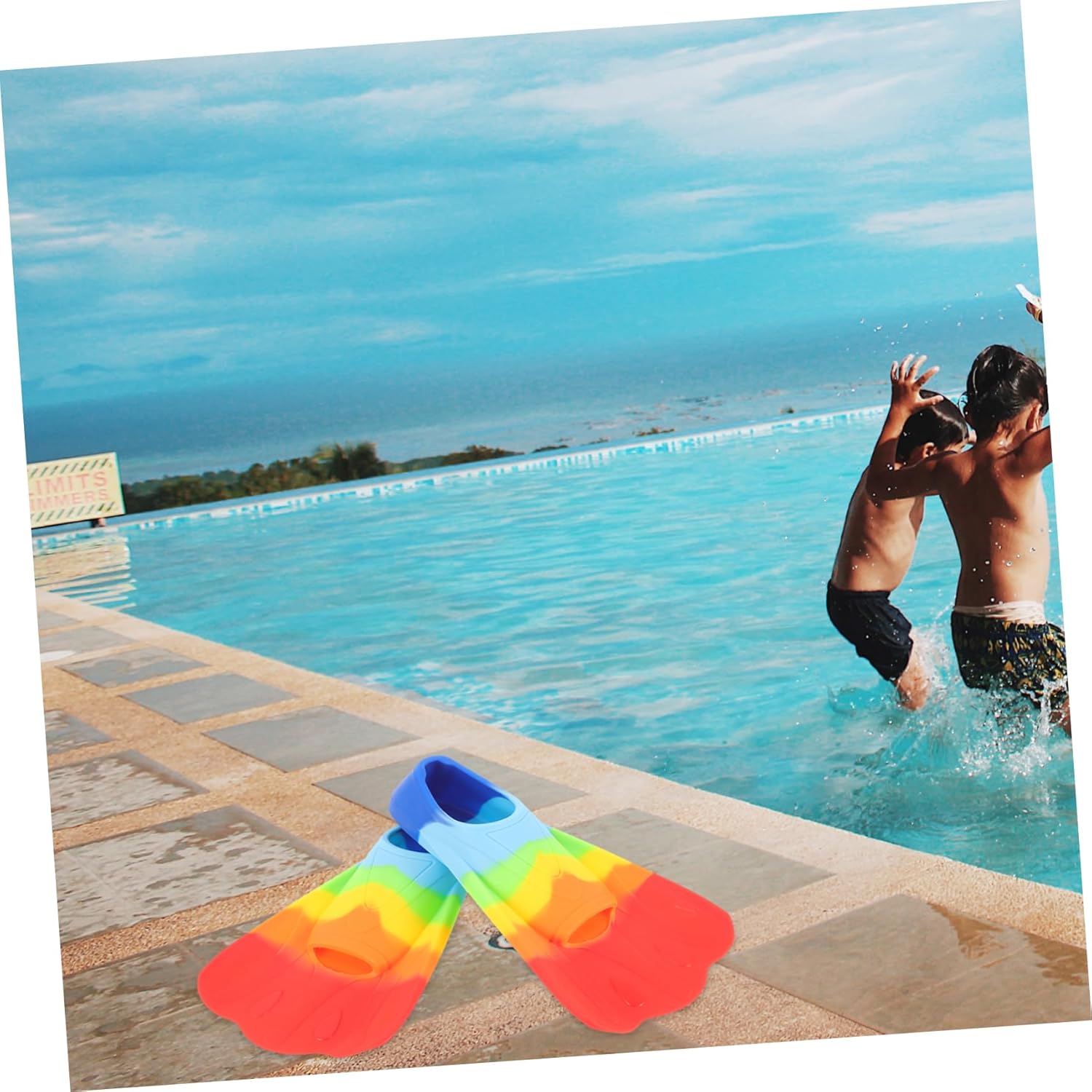 Happyyami Diving Training Feet Diving Fins Flippers for Swimming Snorkeling Fins Swimmers Dive Flippers for Pool