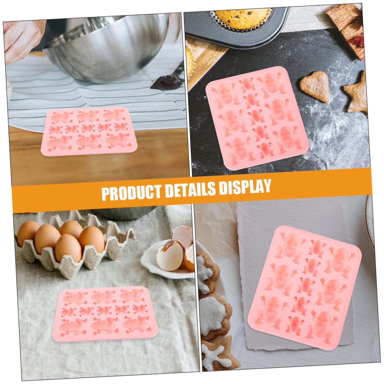 VILLCASE 10pièces Moule Silicone Forme De Pour Chocolat Et Pâtisserie Lot Pour Des Et Décorations De Gâteaux