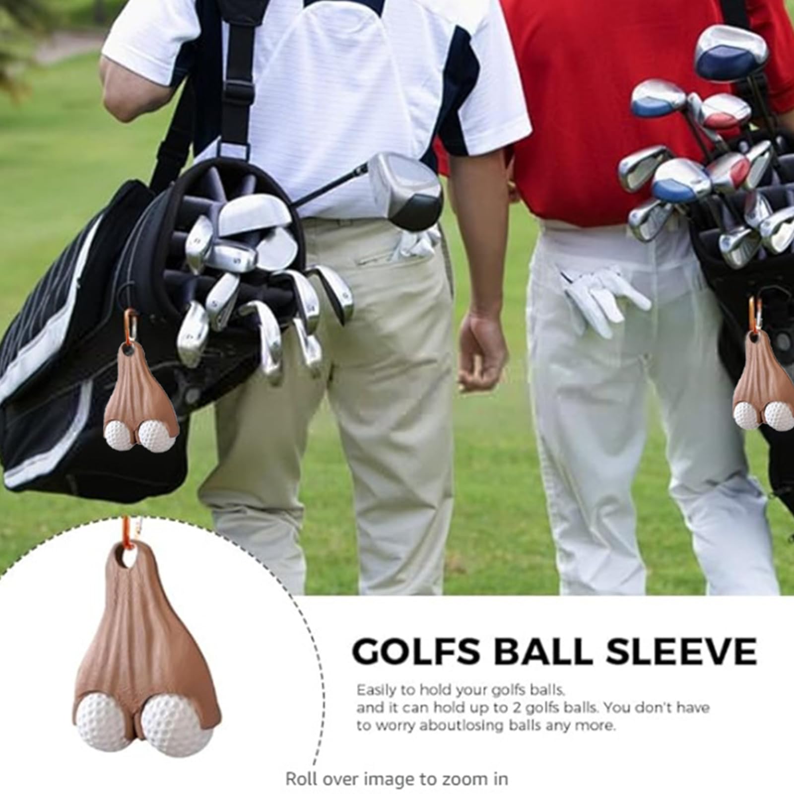 Porta palline da golf in silicone, custodia protettiva morbida, facile