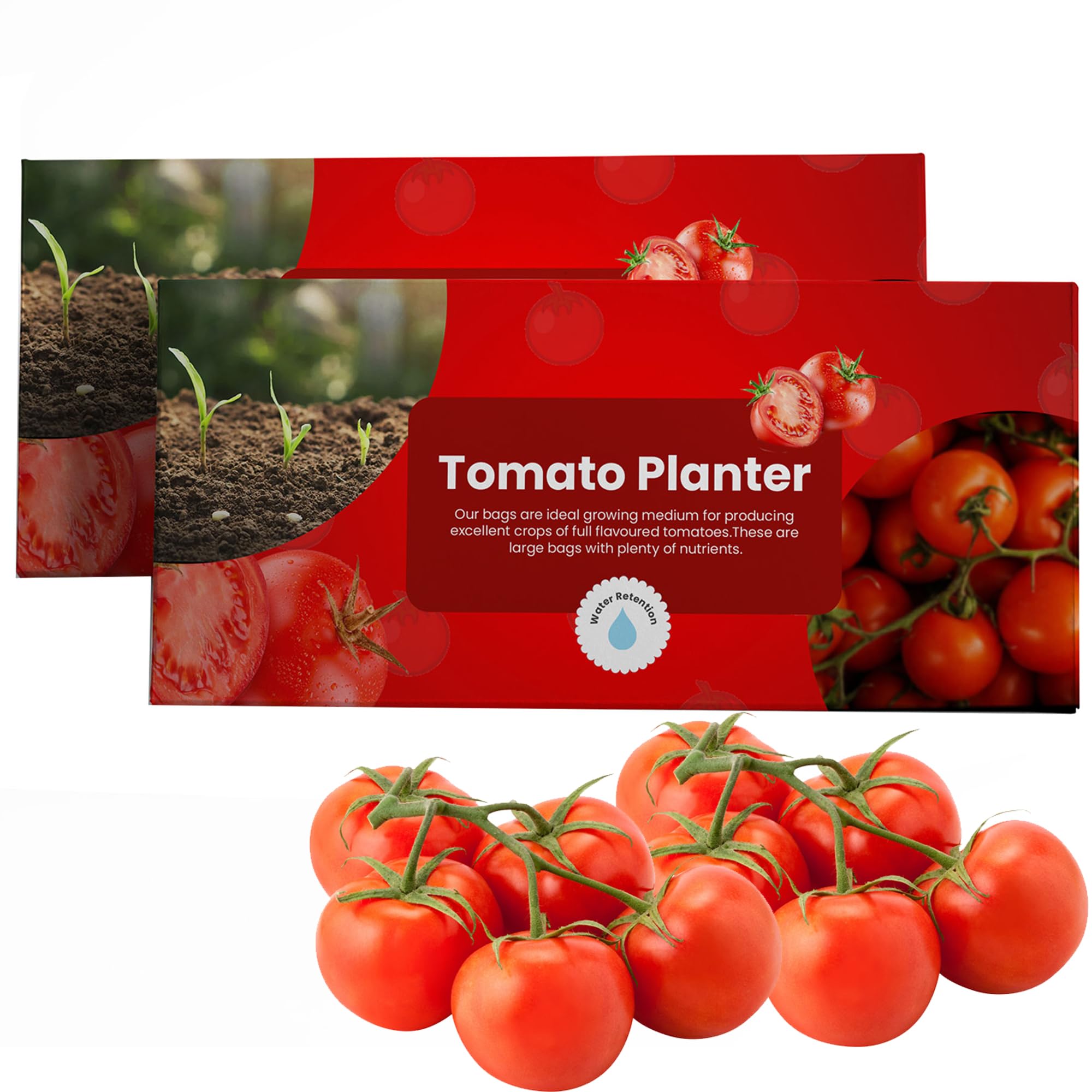 Storm Trading Group Brown Tomato Planter Nutrient Enriched Grow Bags Seaweed Enriched With Improved Water Retention Flavoursome Tomatoes (56 Litres (1 Bag))