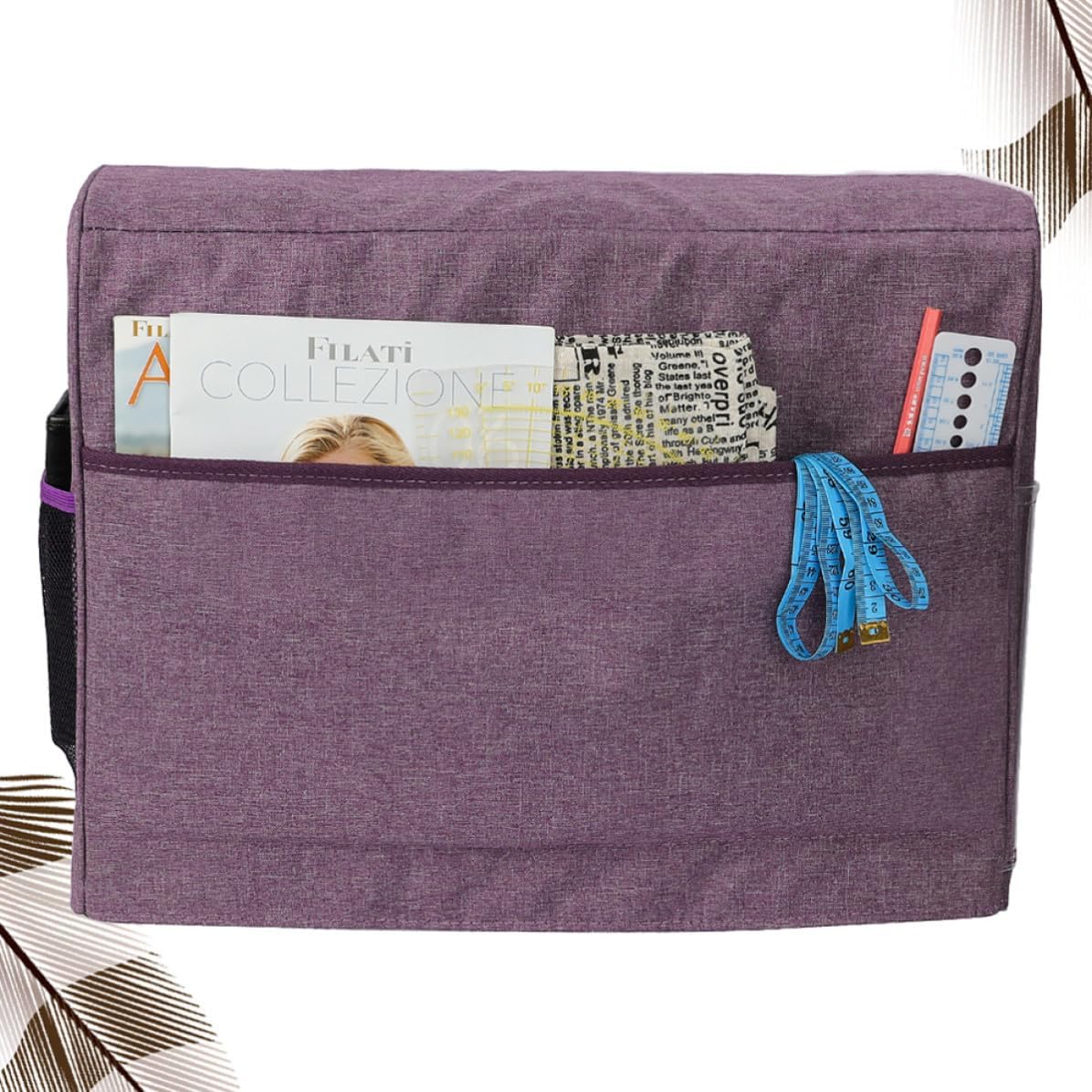MAGICLULU Sewing Machine Cover Protective Oxford Fabric Zipper Pouch with Storage Pockets Foldable and Easy to Clean for Home and Shop Use