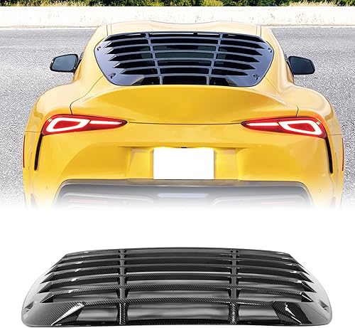 FREEMOTOR802 Rejilla de ventana trasera, compatible con Toyota GR Supra (J29/DB), estilo IKON PP Sporty cubierta de privacidad para parabrisas de