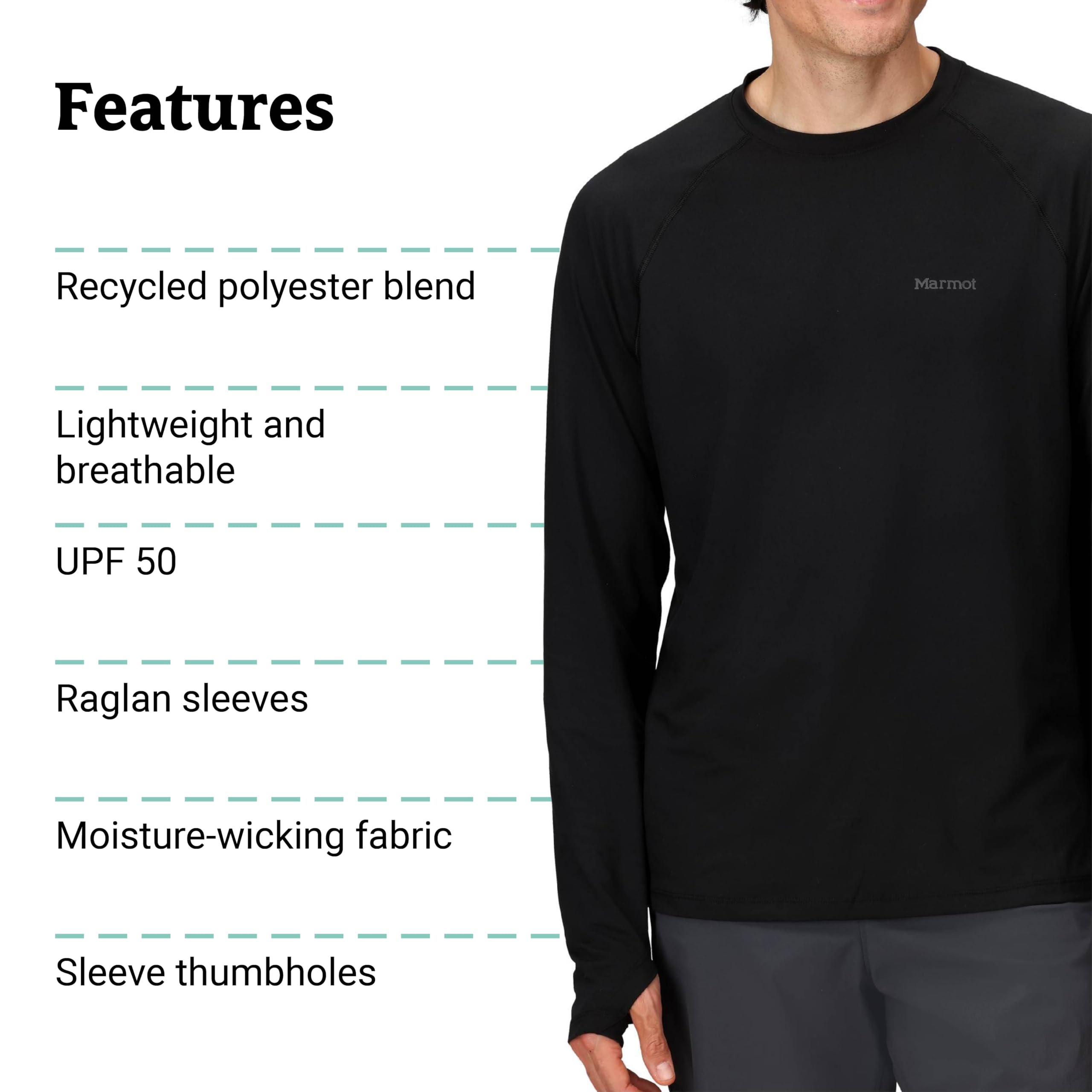 MARMOT Windridge LS Attrezzatura outdoor pronta per outdoor Black L