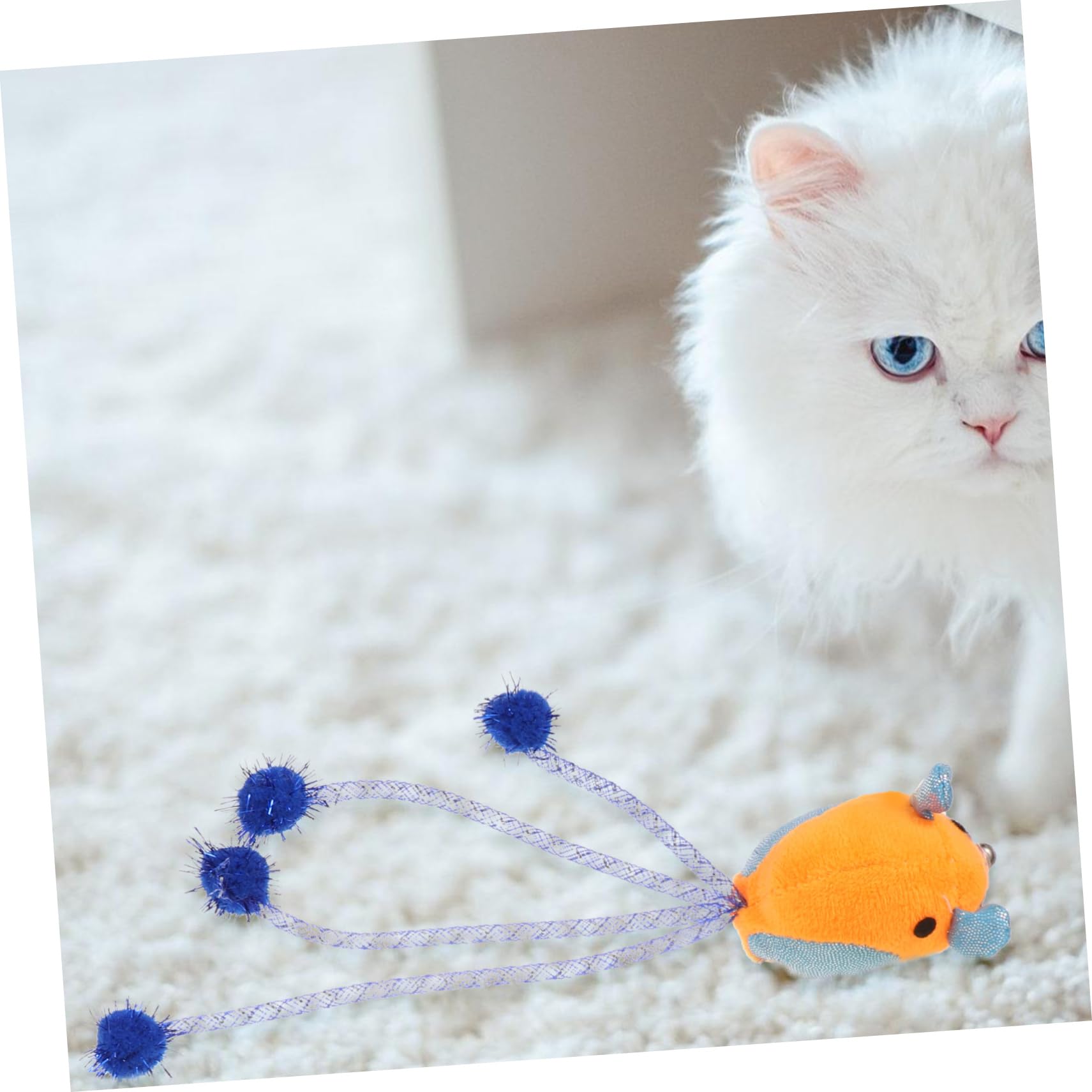 FOMIYES 2pcs Cat Mouse Toy Cat Mice Toys Cat Exercising Toy Cat Toy Wand Funny Kitten Toy Interactive Mice Toy Cat Chew Toys Cleaning Toys Cat Interactive Toys Polyester Plush Toy