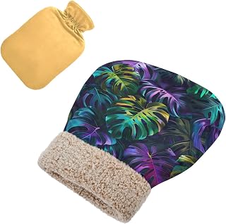 Foot Warmer Cushion Warmer Winter Foot Pads with hot Water Bottle and Cold Water Bottle for feet, Leaf (5)