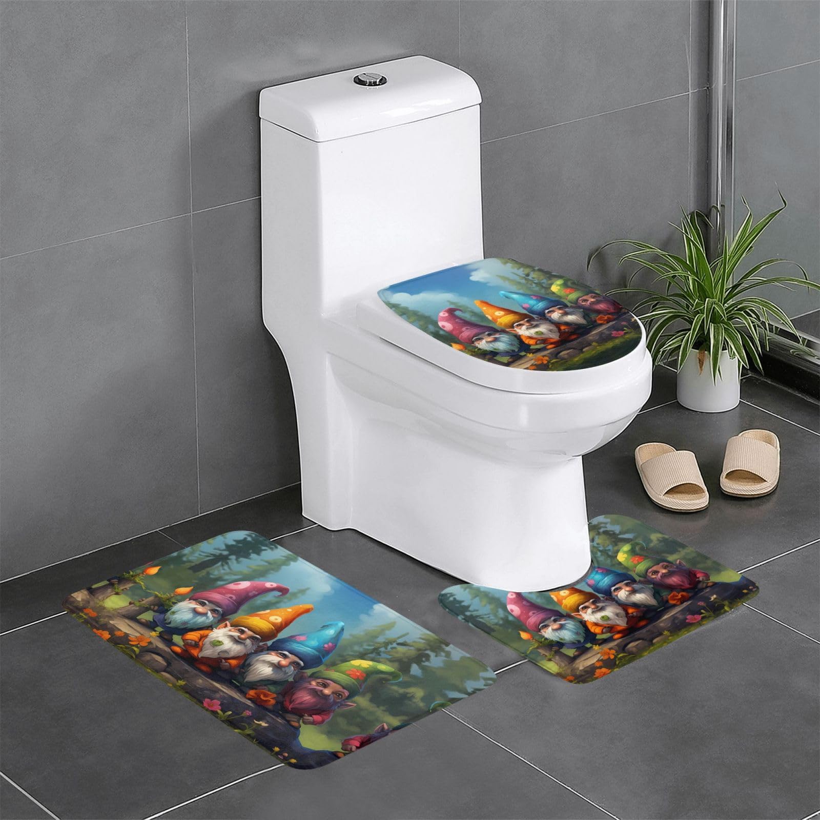 Tapis de salle de bain nains colorés pour égayer votre espace toilette et coiffeuse