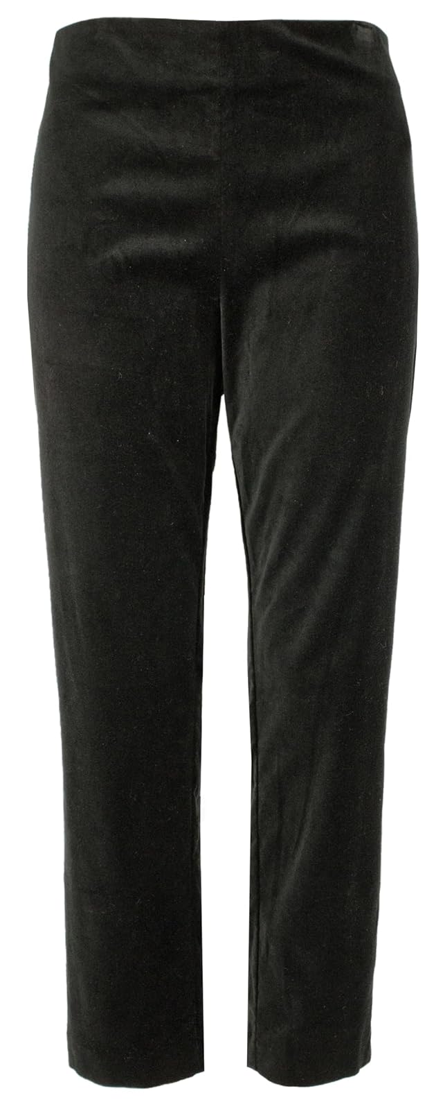 Ralph Lauren Womens Plus Size Stretch Velvet Skinny Ankle Pants 16W Black