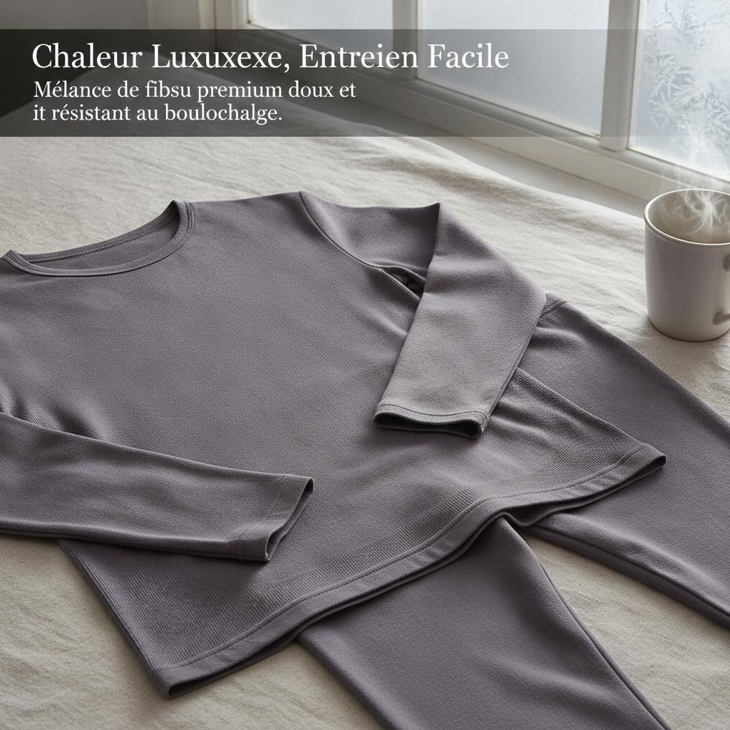 Sous-vêtements Thermiques Homme Base, Modal | soie | coton | anti-statique sans sans jointure | doux pour la peau s