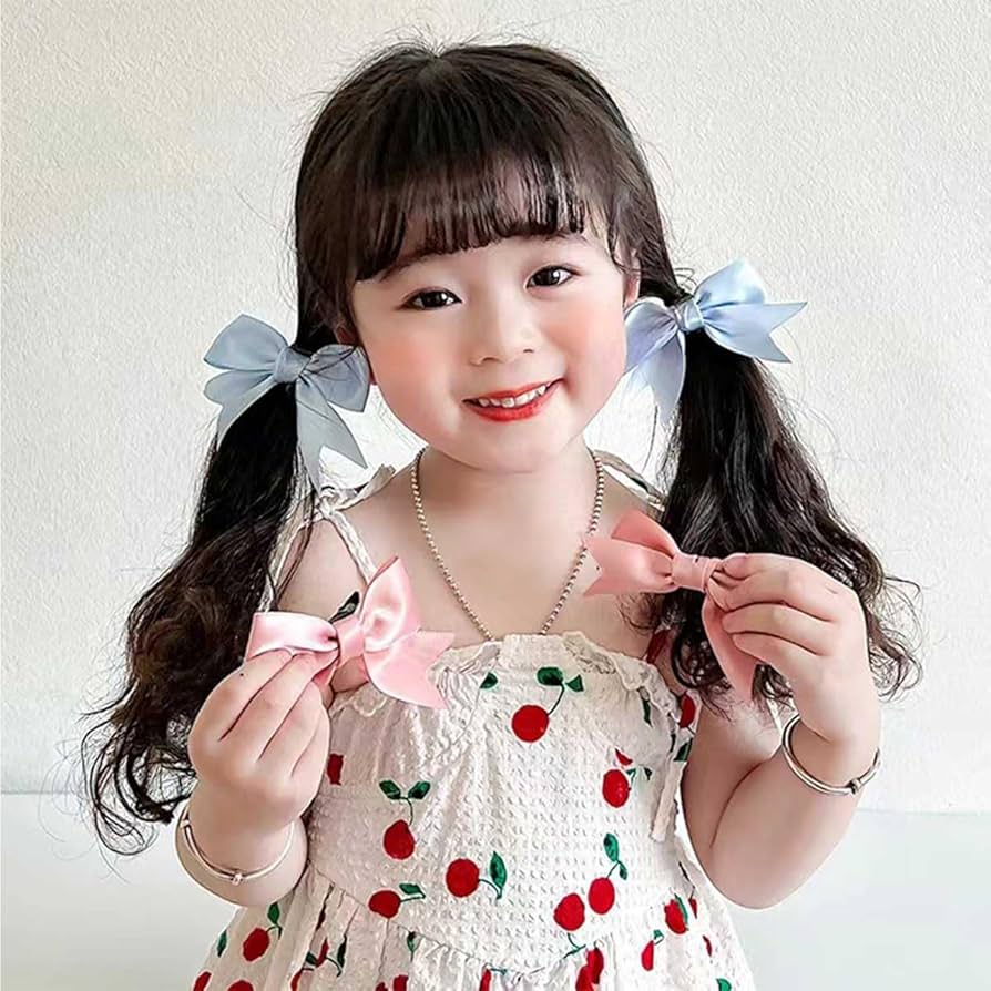 ⓝⓔⓦ【蝶々結び風チュールレース】ベビーヘアクリップキッズヘア