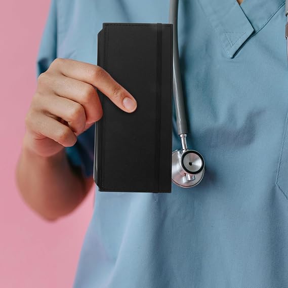 Foldable Tri-fold Clipboard for Nurses Students Doctors Nursing Clipboard Layers for Lab Coat Pocket Use in Hospital