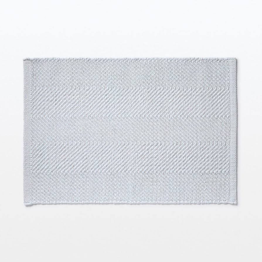 Amazon.co.jp: 無印良品 手織りマット ブルー JFAH4A4S : ホーム