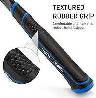 Vista 4 de REAL STEEL Martillo de encuadre forjado de una pieza con cara fresada Martillo de garra para techos de grafito encamisado de 21 onzas 0571