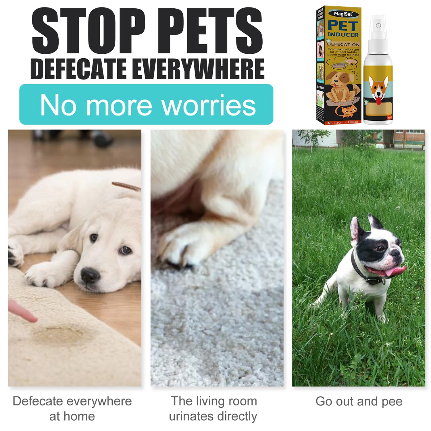 Spray Attrattivo Naturale, Spray Per Addestramento Del Cane, Sprays Per Cani E Cuccioli, Sprays Pers Canis Addestrare Il Vasino, Cani E Cuccioli, Stimola Cane A Pipì In Un Unico Punto 30 ML