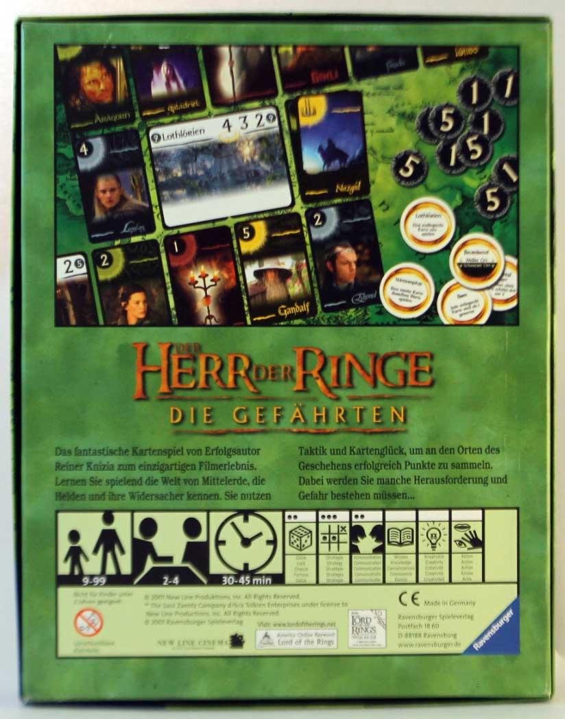 Der Herr der Ringe - Die Gefährten, Das Kartenspiel