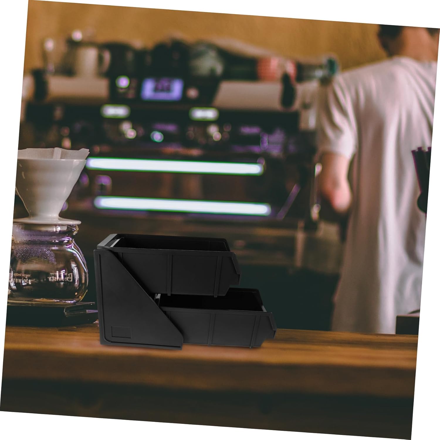 Multi-function Straw Storage Rack Tea Station Accessory Condiment Organizer