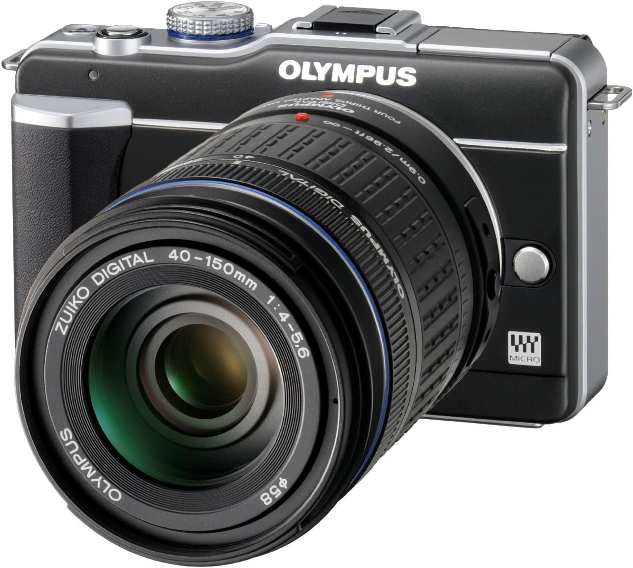 Olympus PEN E-PL1 12.3MP Live MOS Micro Four Thirds Interchangeable Lens Digital Camera with 14-42mm f/3.5-5.6 Zuiko Digital Zoom Lens & Olympus M.Zuiko Digital ED 40-150mm f/4.0-5.6 Lens (Black)