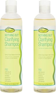 Clarifying Shampoo Sulfate-Free Detox for Natural Hair - Hair Shampoo - Fragrance-Free - Removes Buildup - 12oz - Pack of 2