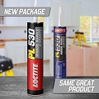 Vista 4 de Loctite PL 530 Adhesivo de construcción de espejo, mármol y granito, 10 onzas