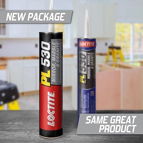 Miniatura 4 de Loctite PL 530 Adhesivo de construcción de espejo, mármol y granito, 10 onzas
