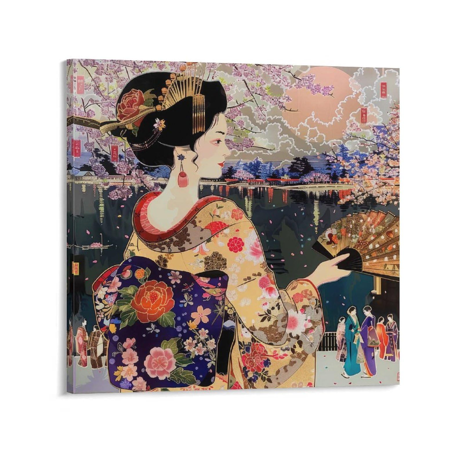 Amazon.co.jp: 令和の浮世絵 和風 絵画 お洒落 かっこいい 江戸 掛け軸