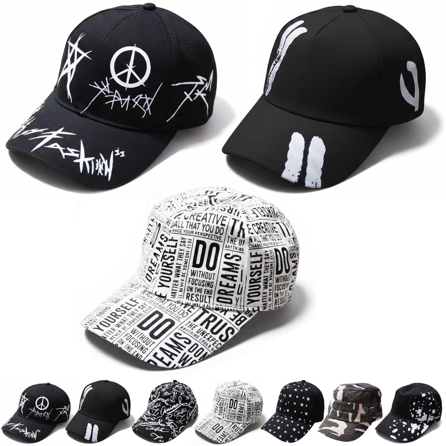 NISKANET Cotton Unisex Printed Baseball Caps for Men and Women | Adjustable Size |Casual Headwear for Daily Use and Outdoor Wear-image-24