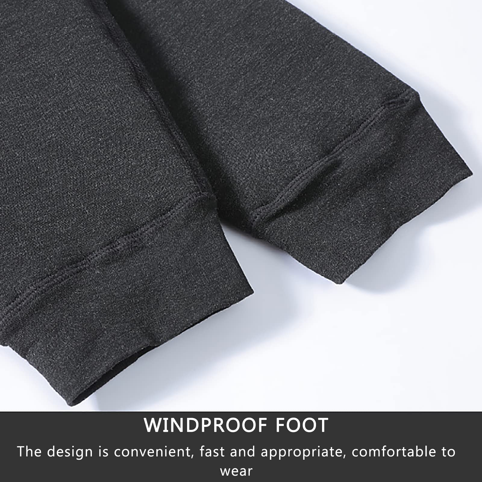 Uomo Pantaloni Leggings Termica Mutandoni Spesso Baselayer Caldo Pantaloni Biancheria Intima Inverno(Size:4XL,Color:Nero)