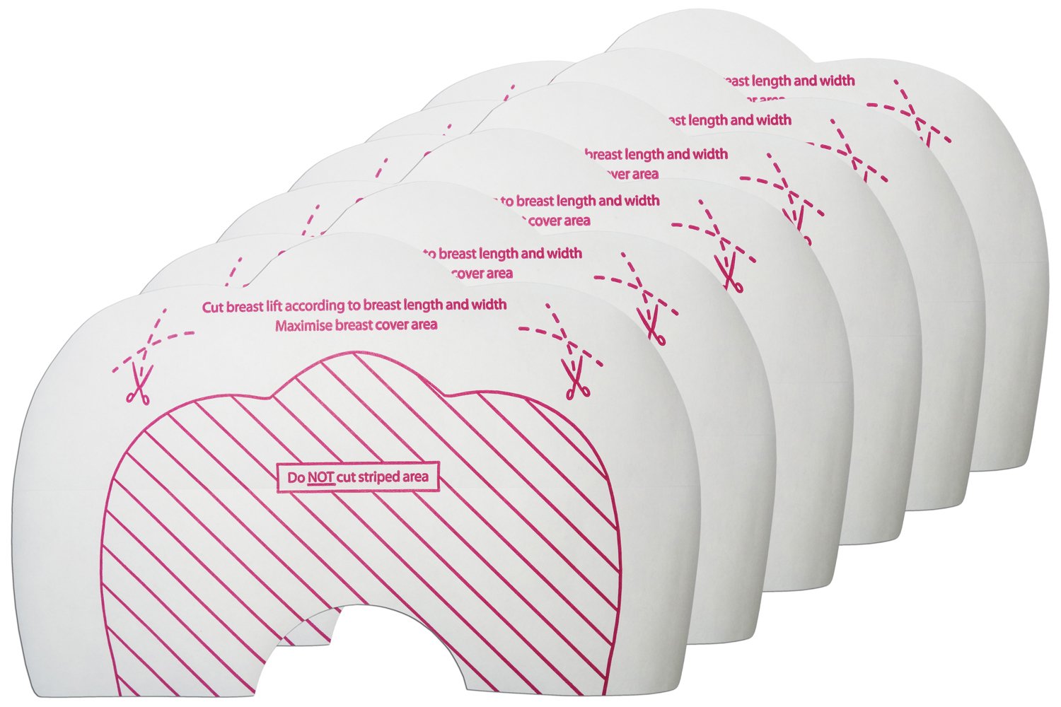 Bye Bra New Breast Lift Tape & Silicone Nipple Covers for Darker or Tanned Skin, Sizes from A-C, D-F, F-H