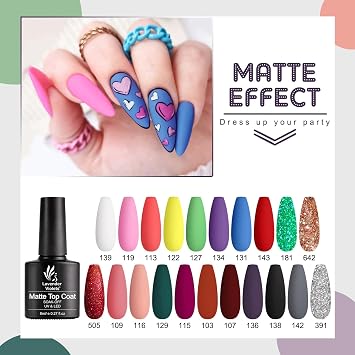LAVENDER VIOLETS Gel Nail Kit 240 Pcs Short Almond Nail Tips Extension, 21 Gel Colors with Portable U V Light, Nail Glue Base/Glossy/Matte Top Coat for Women Girls VC17