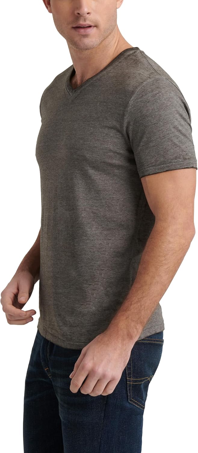 Lucky Brand Mens Venice Burnout V Neck Tee - Image 4