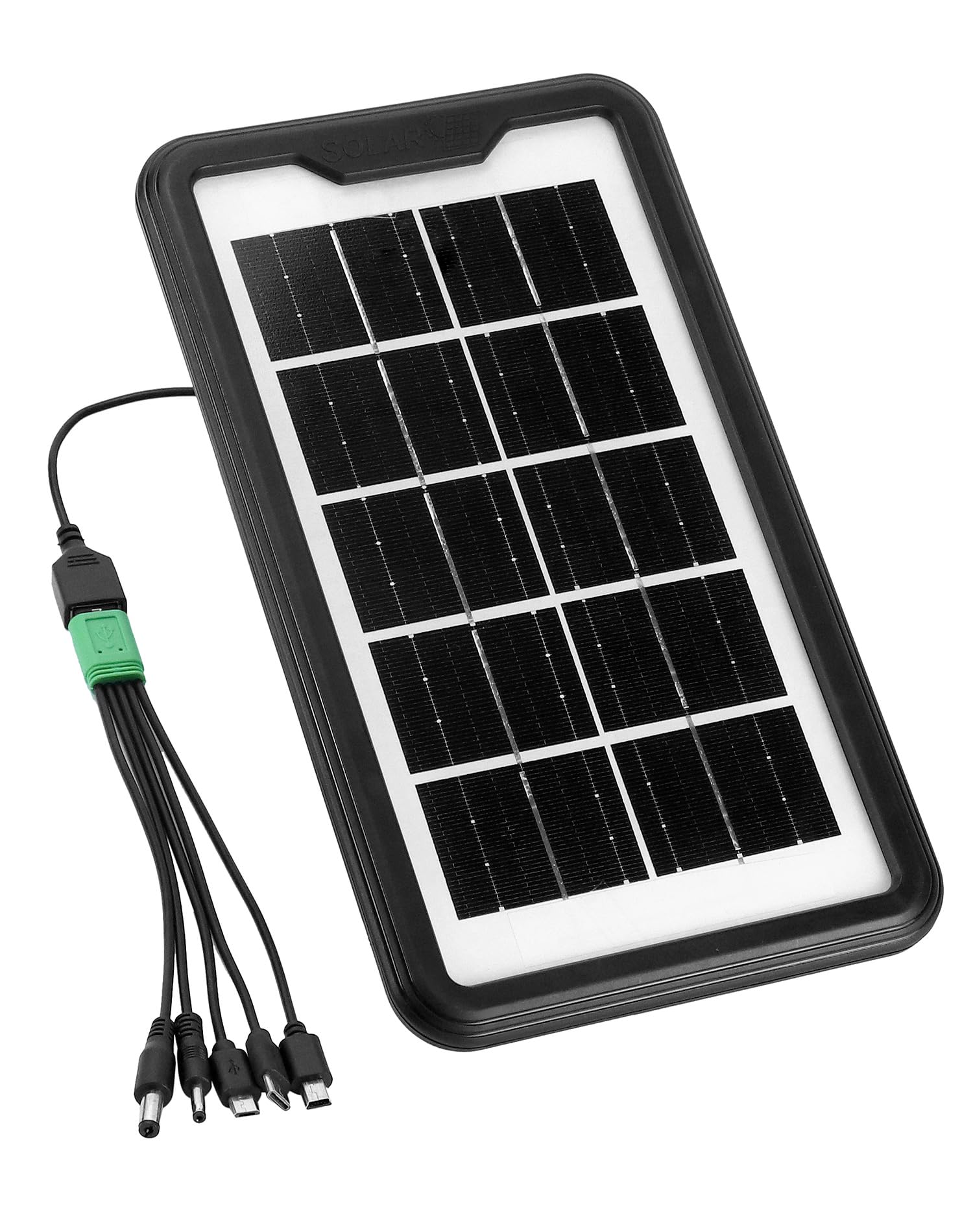 QWORK® Solar Handy Ladegerät Mini USB Solarpanel für Outdoor Aktivitäten - 3.5W 600mA 9V