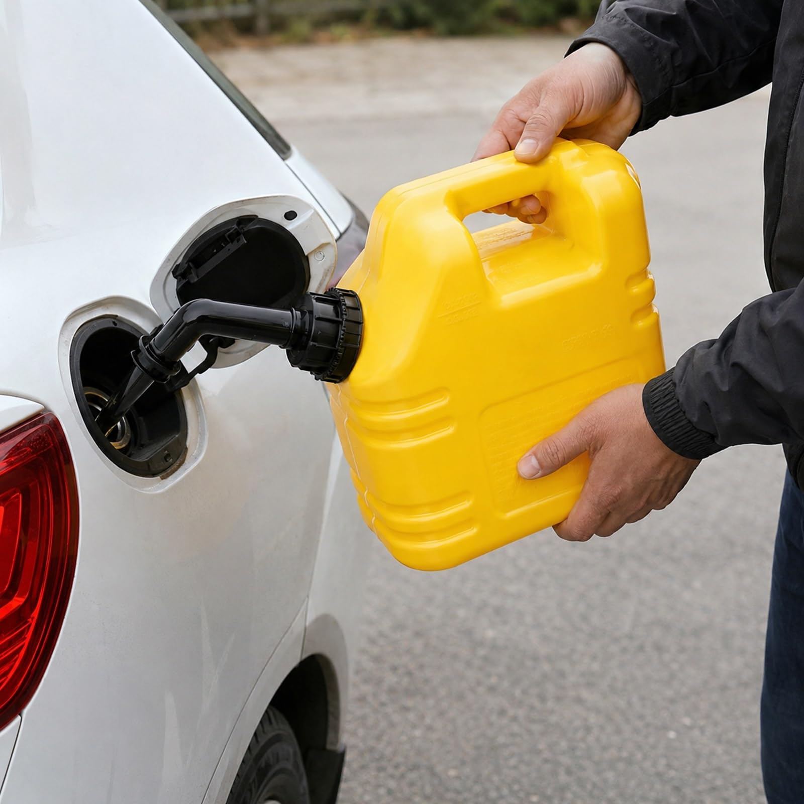 Bidón de Plástico para Gasolina y Diésel, Contenedor Portátil con Indicador de Nivel de Combustible y Boquilla de Ventilación, Ideal para Coche y Cortacésped.(Green,10L/2.6Gla)