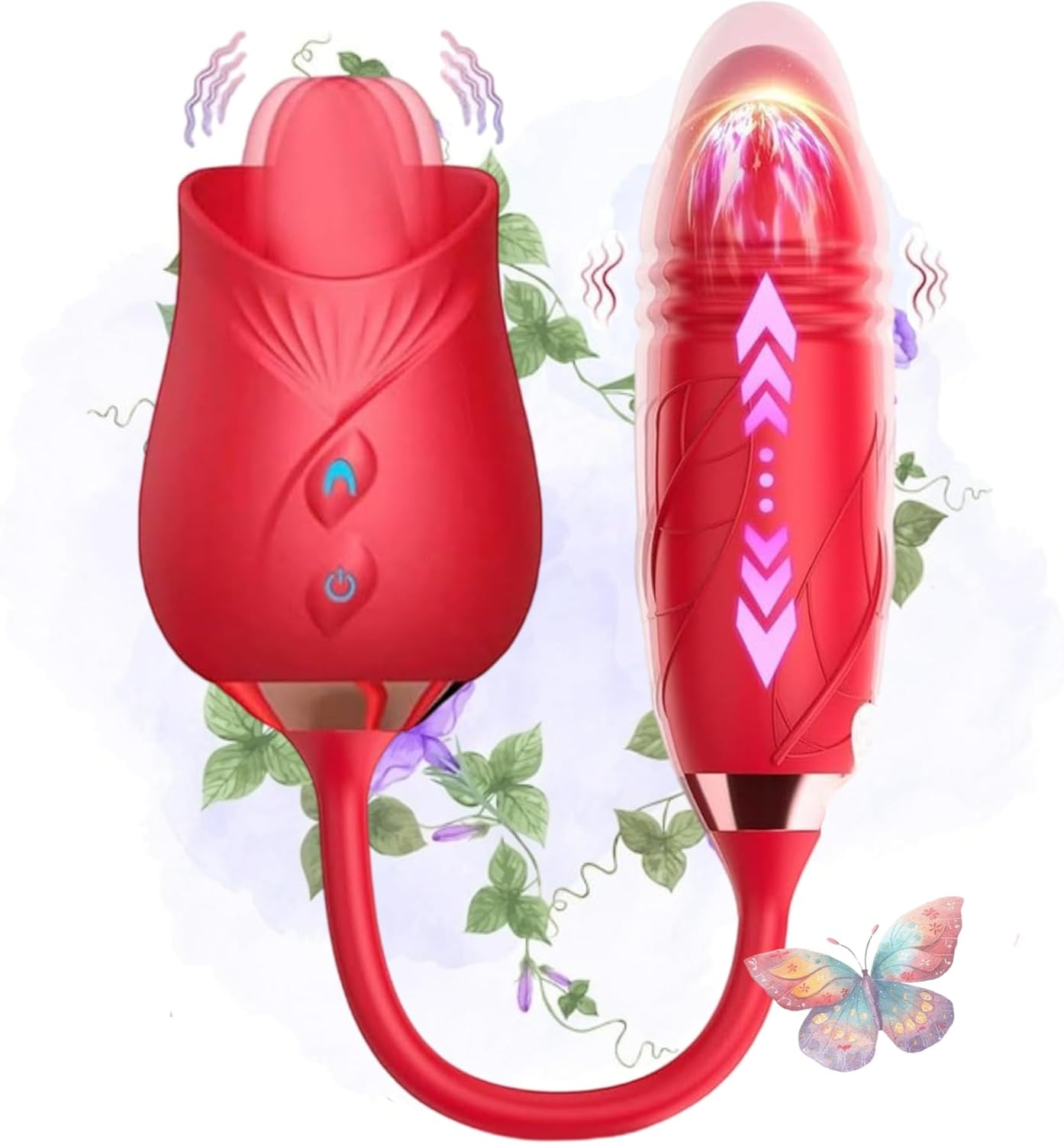 Portable Rose Adult Tool for Women,Upgrade 2025 Newly Portable Stimulator for Women 10 Speed Tools Gift Washable Adult Toys Holiday Gifts (Red22)