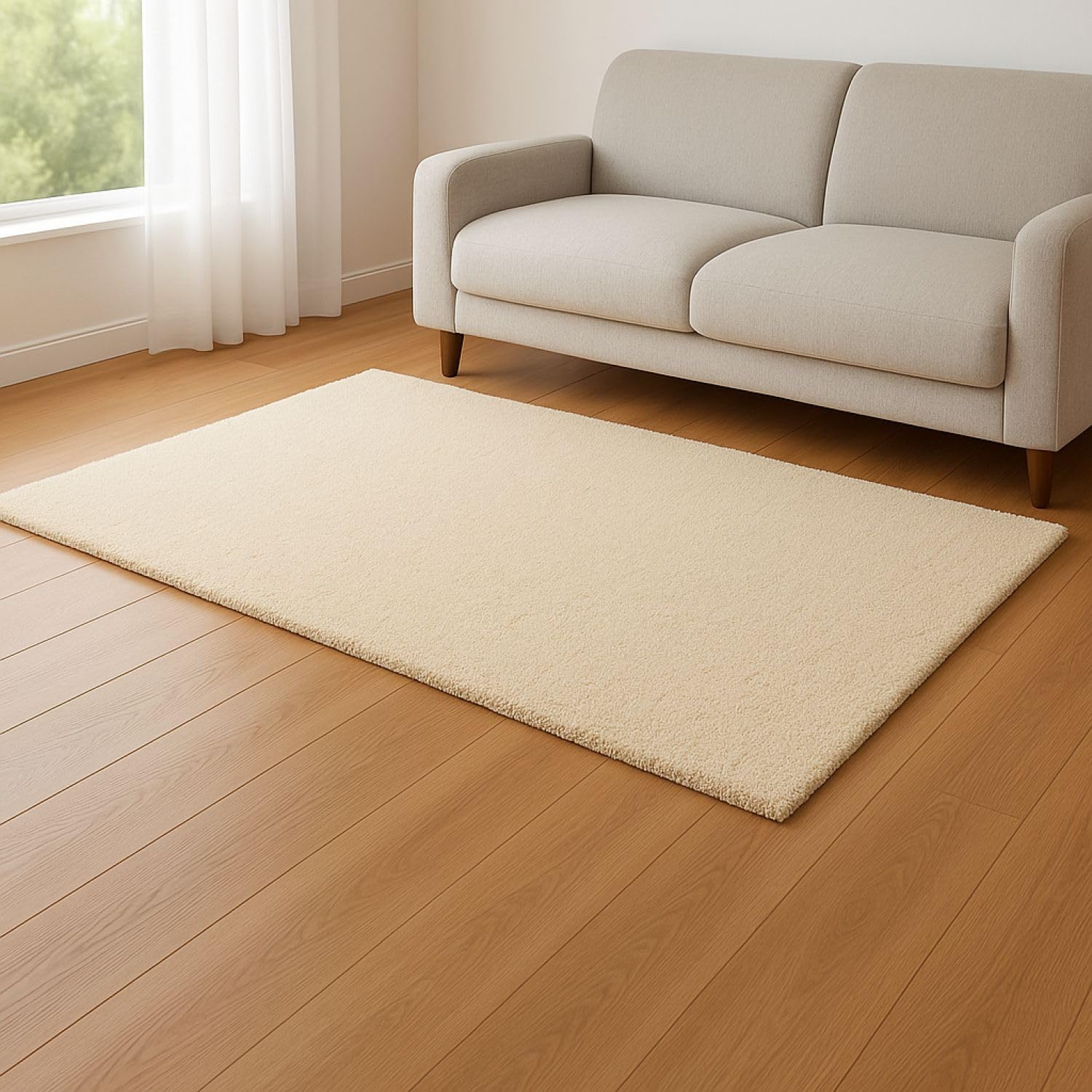 Tappeto pelo corto lavabile antiscivolo - Sabbia - 200 cm Rotondo - RELAX Tappeto pelo corto lavabile antiscivolo - Sabbia - 200 cm Rotondo - RELAX