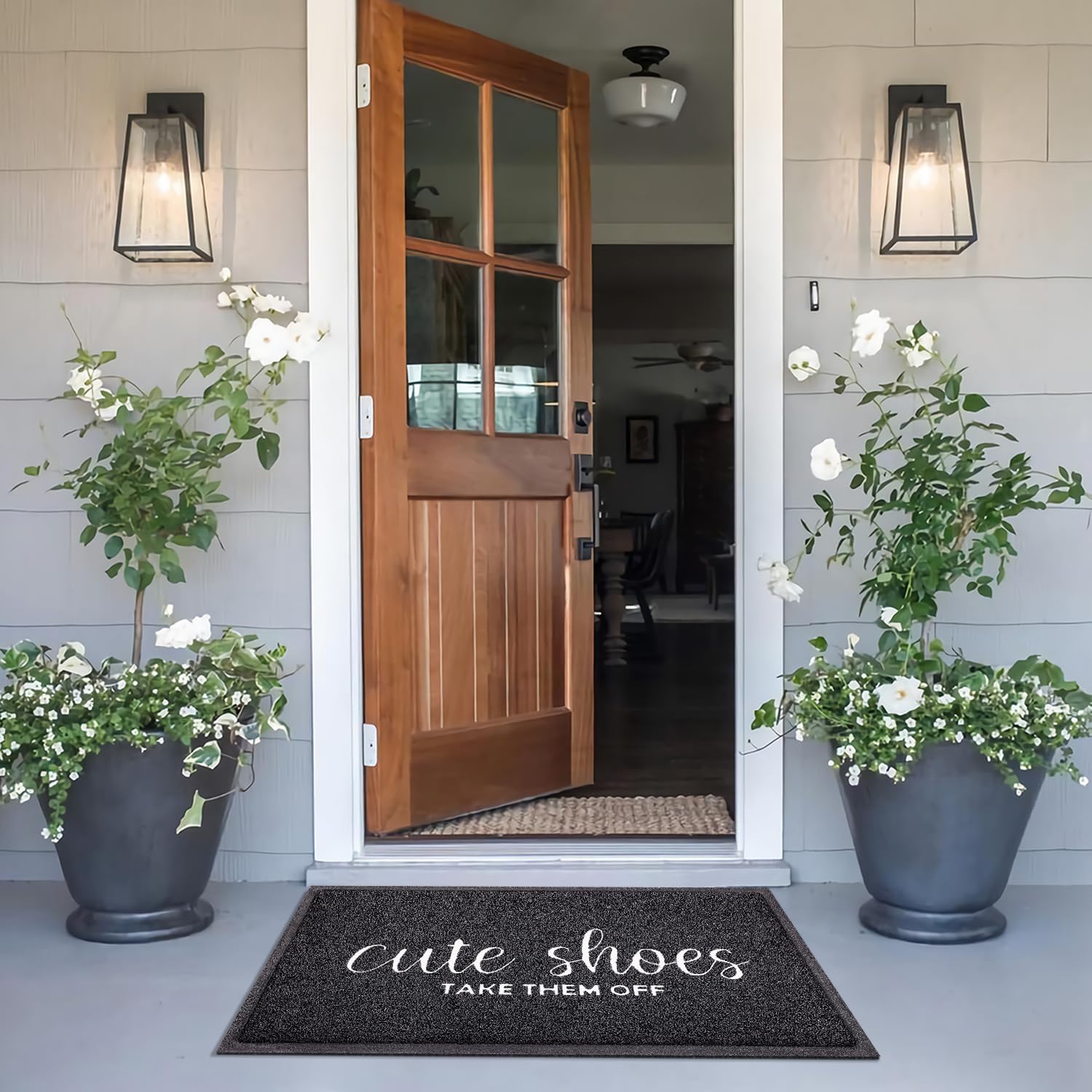AOAOPQ Door Mat Home Welcome Mats Outdoor and Indoor Non Slip Durable Front Welcome Mat Doormat for Home Entrance Outside Entry Yard Floor Patio