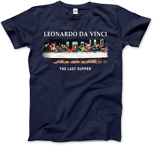 Miniatura 5 de Products Leonardo Da Vinci - The Last Supper Artwork T-Shirt (Adults, Kids, Short & Long Sleeve) Black