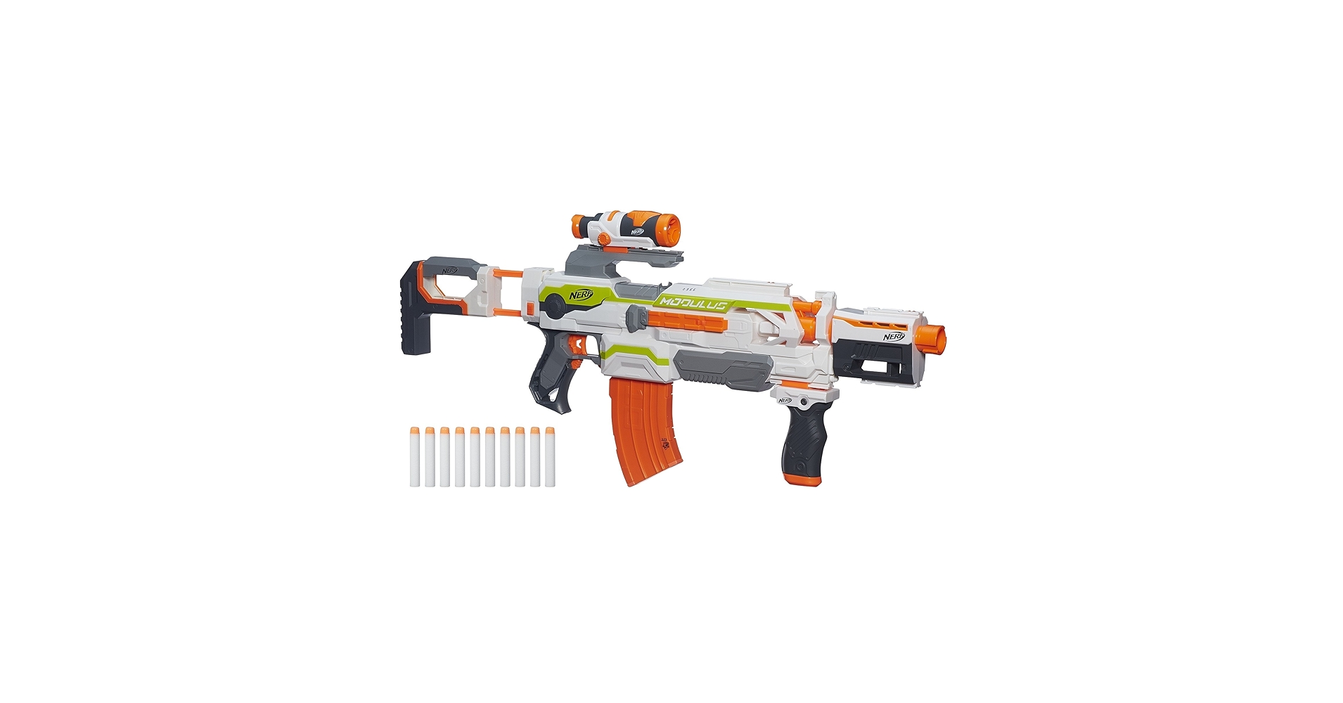 Nerf ナーフ Modulus モジュラス ECS-10 Nerf Modulus ECS-10 Motorized Blaster with Dual Rail Barrel