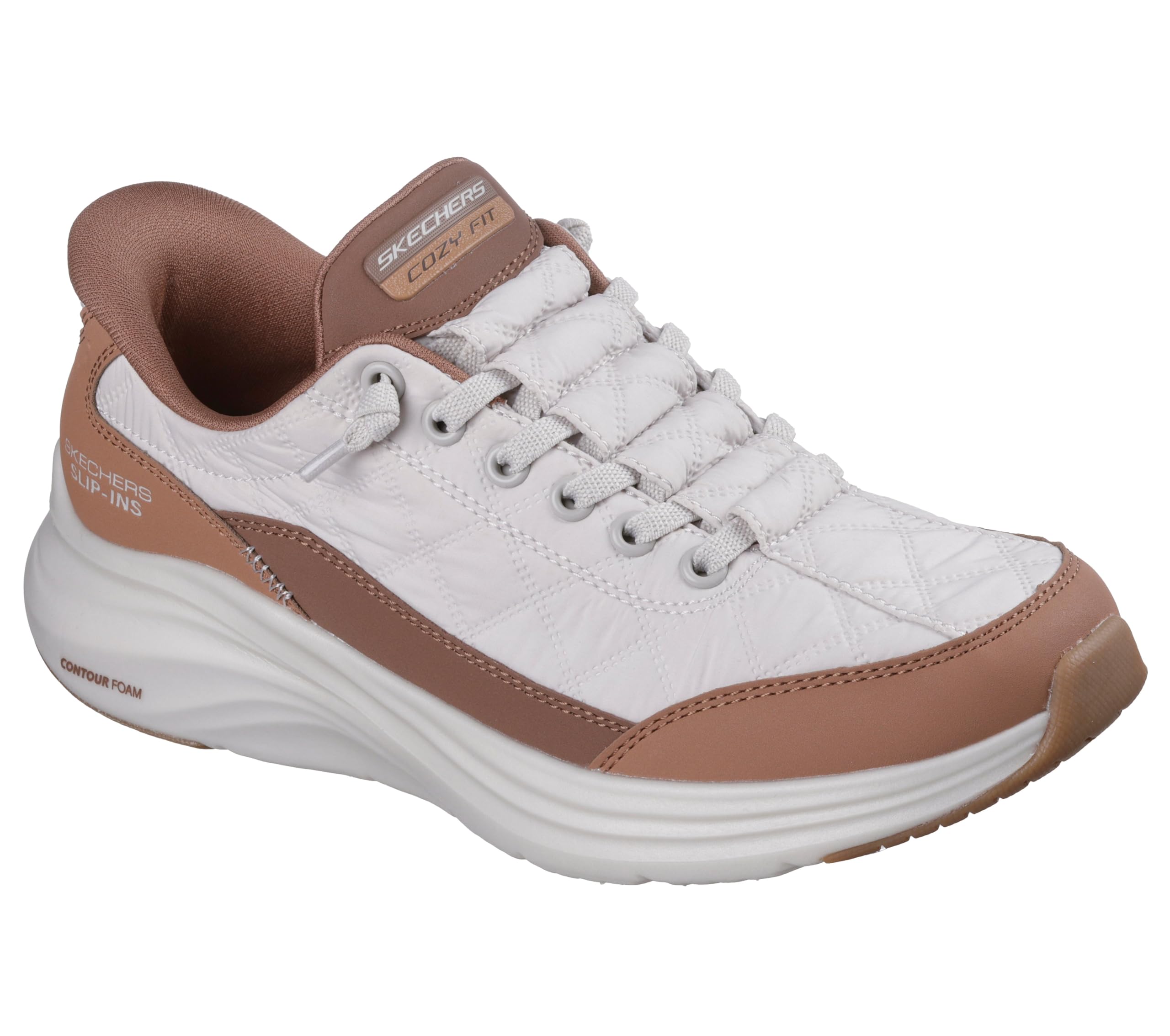 Skechers Damen-Sneaker, Hellbraun, 38 EU