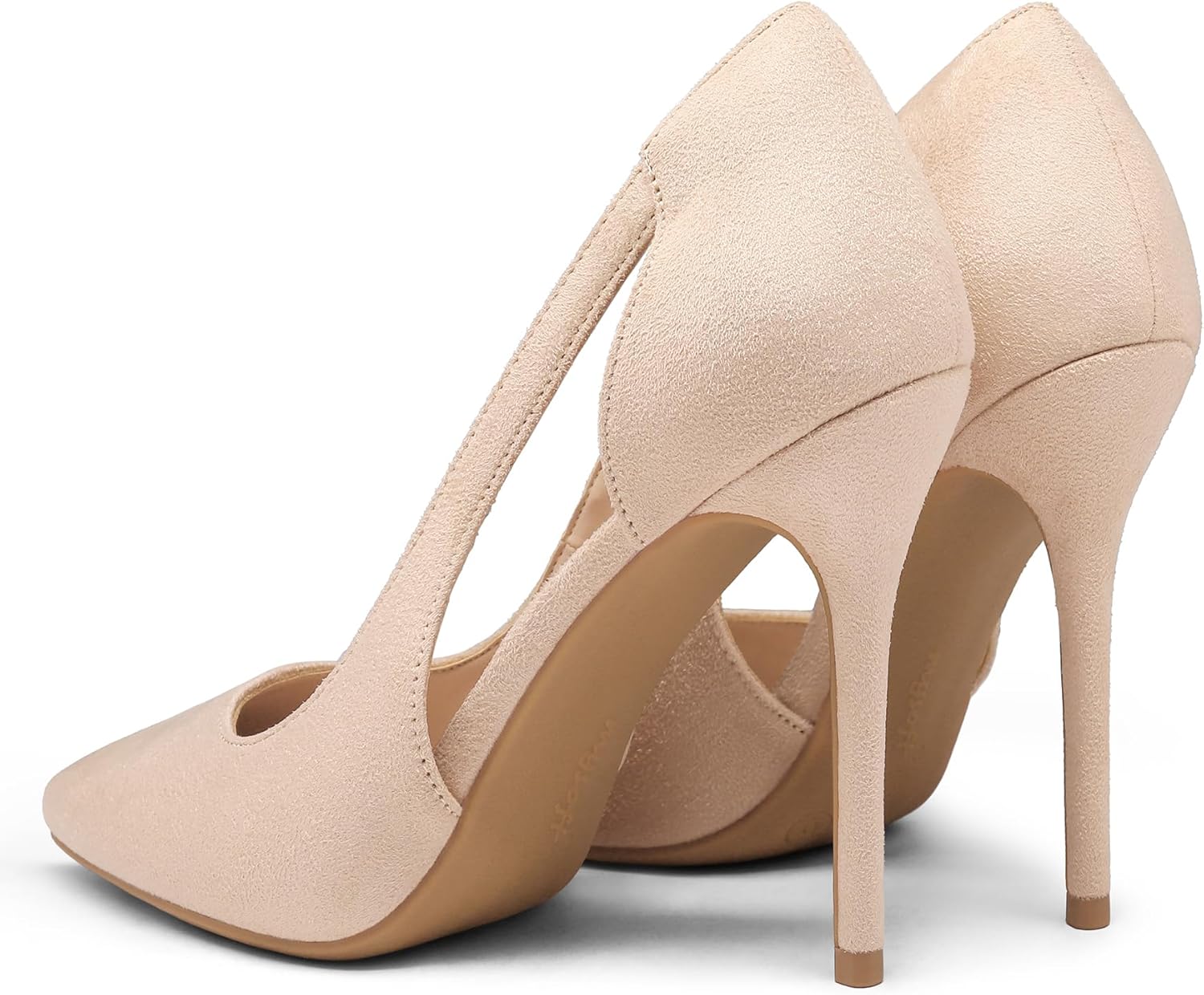 mysoft Women's Stiletto Heels Pumps Closed Toe 4IN Cut Out High Heels Pointed Toe Dress Shoes - Image 5