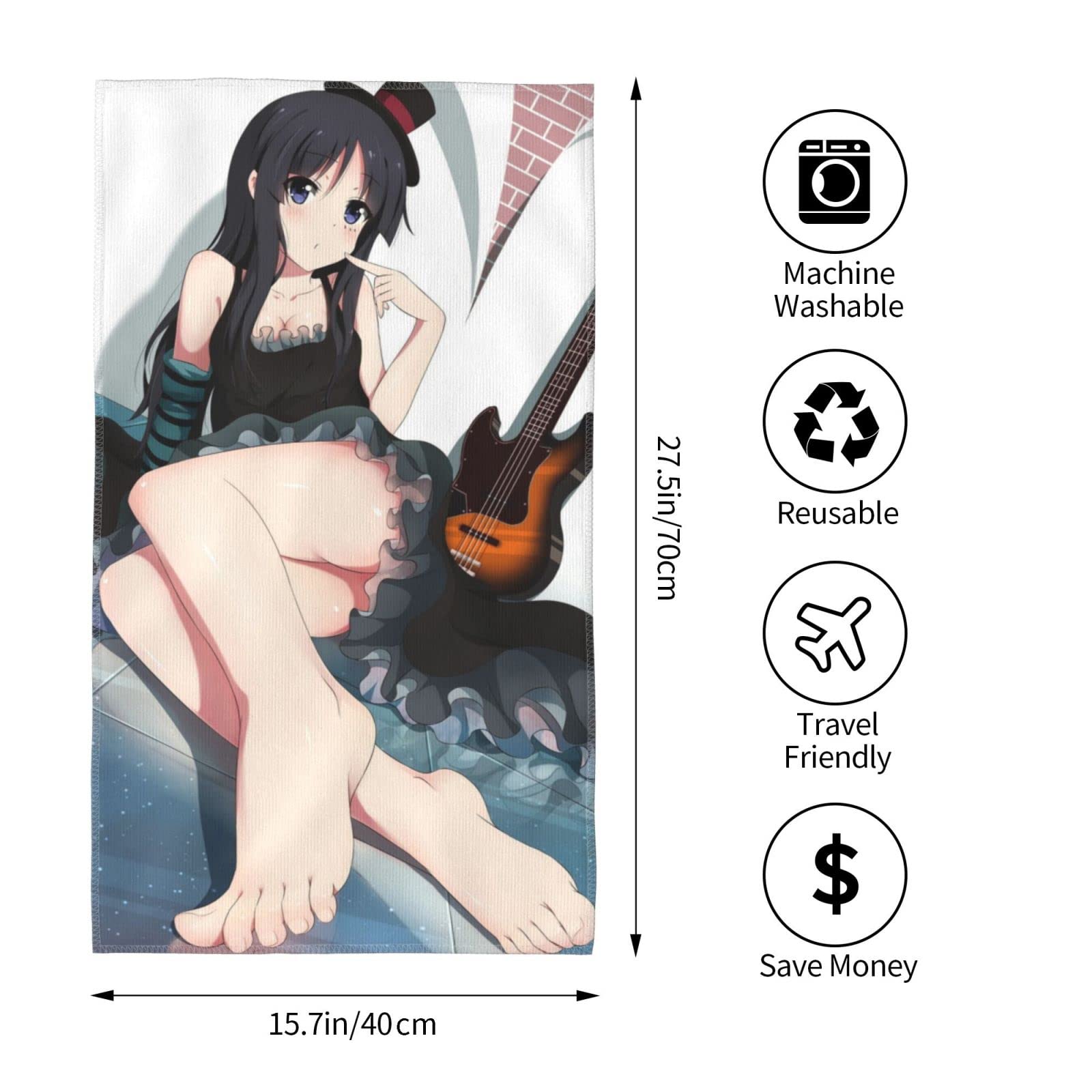 Amazon.co.jp: バスタオル けいおん! 秋山澪 タオル ボディタオル 毛布