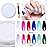 Artdone 2Pcs Chrome Nail Powder,Unicorn Mermaid Aurora Nail Powder,Iridescent Chameleon Effect Nail Color Metallic Mirror Chrome Powder Kit for Nail Art Glitter Gel Polish kit
